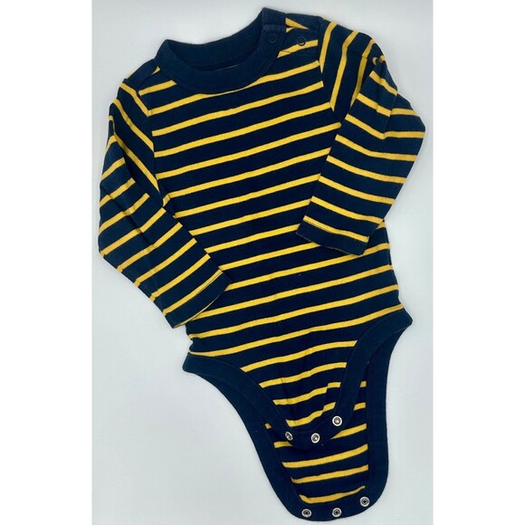 Old Navy Stripe Top Blue Yellow Bodysuit (890) - Picture 1 of 2